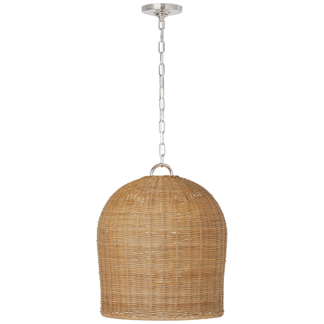 Marie Flanigan - MF5043PN-NTW -  Natural Wicker / Polished Nickel