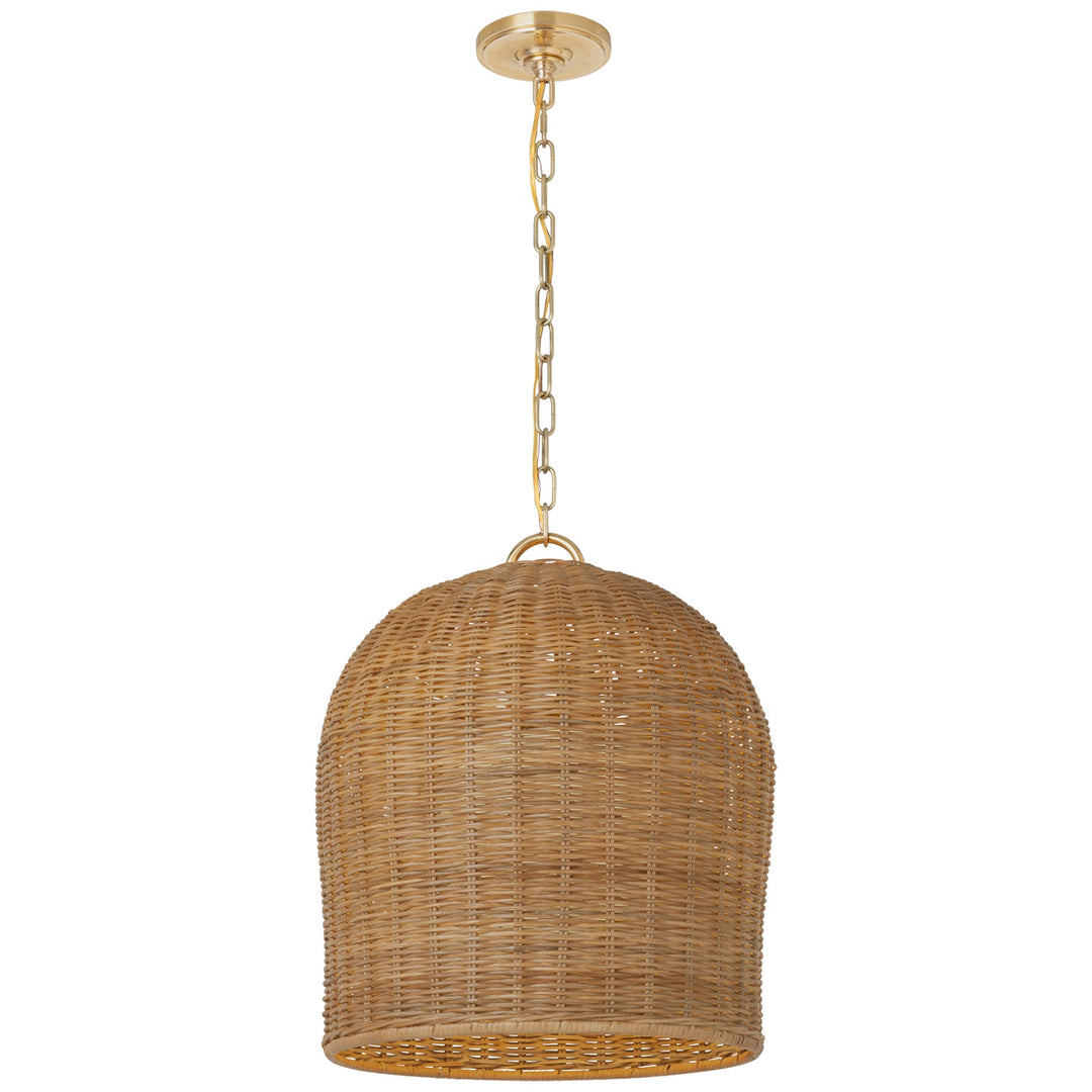 Marie Flanigan - MF5043SB-NTW - Natural Wicker / Soft Brass