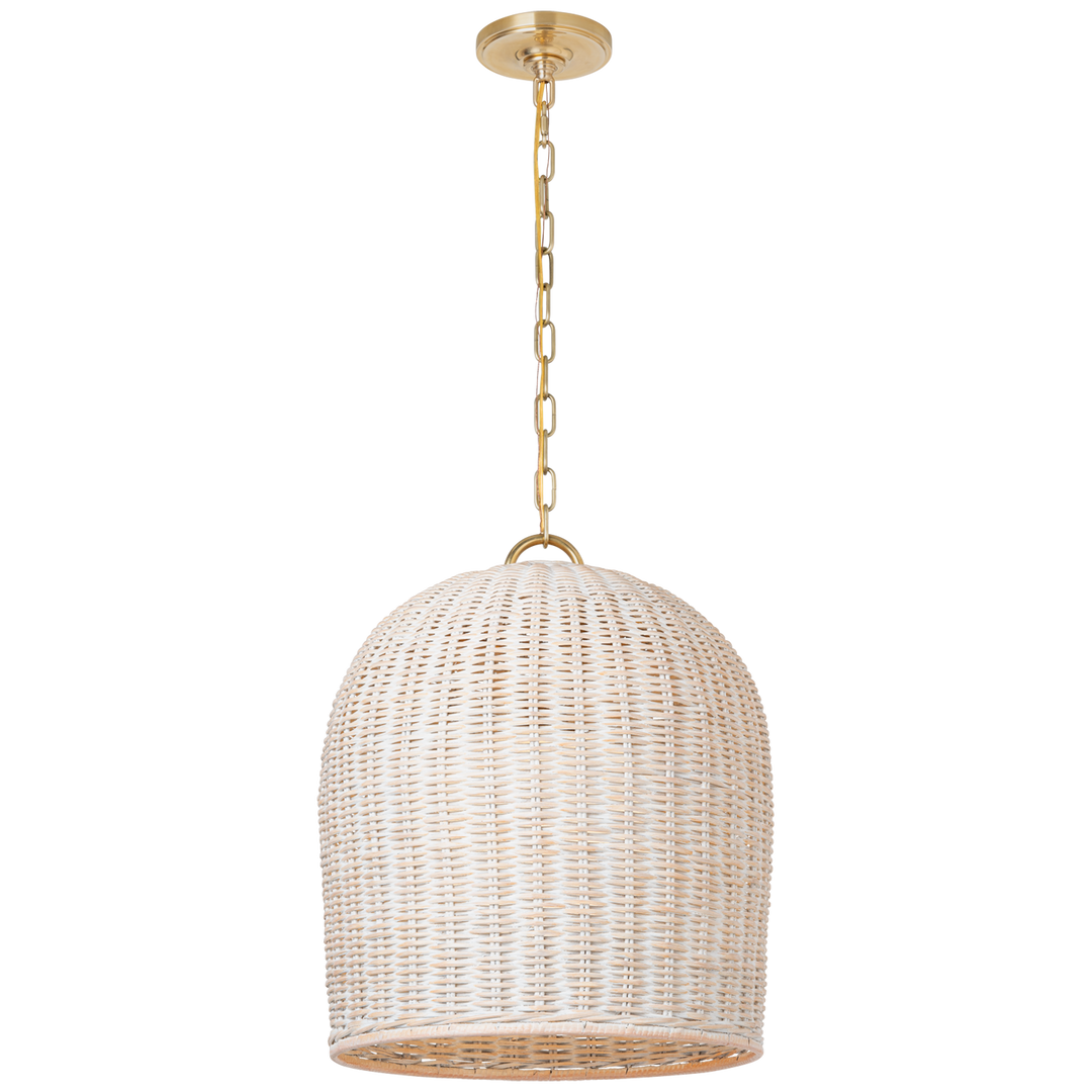 Marie Flanigan - MF5043SB-WW - White Wicker / Soft Brass