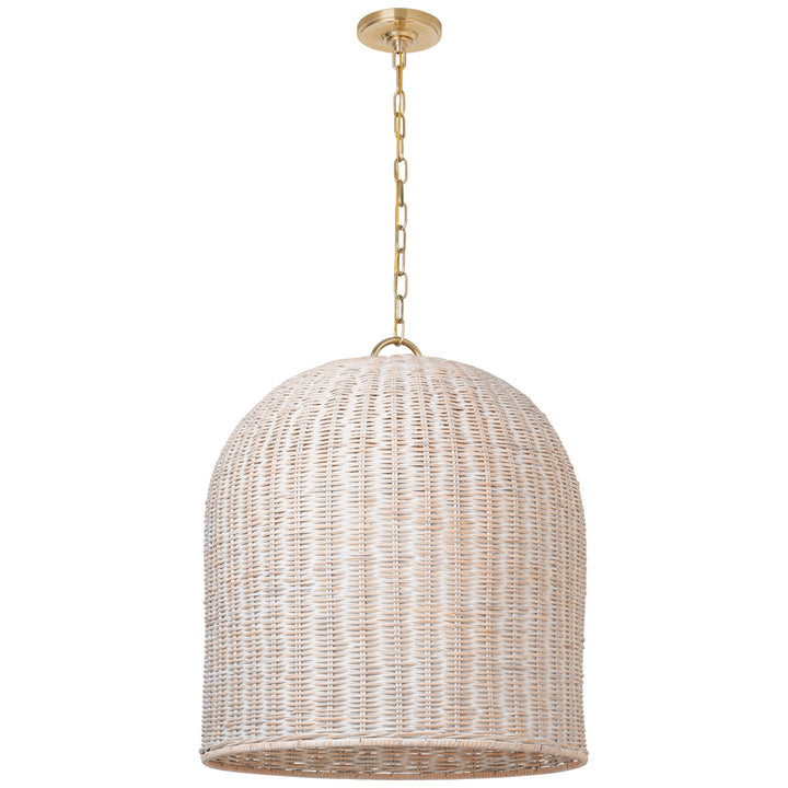 Marie Flanigan - MF5047SB-WW - White Wicker / Soft Brass