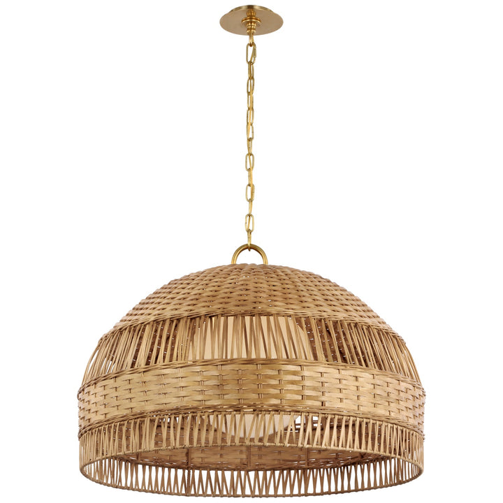 Marie Flanigan - MF5052SB/NTW - Soft Brass / Natural Wicker