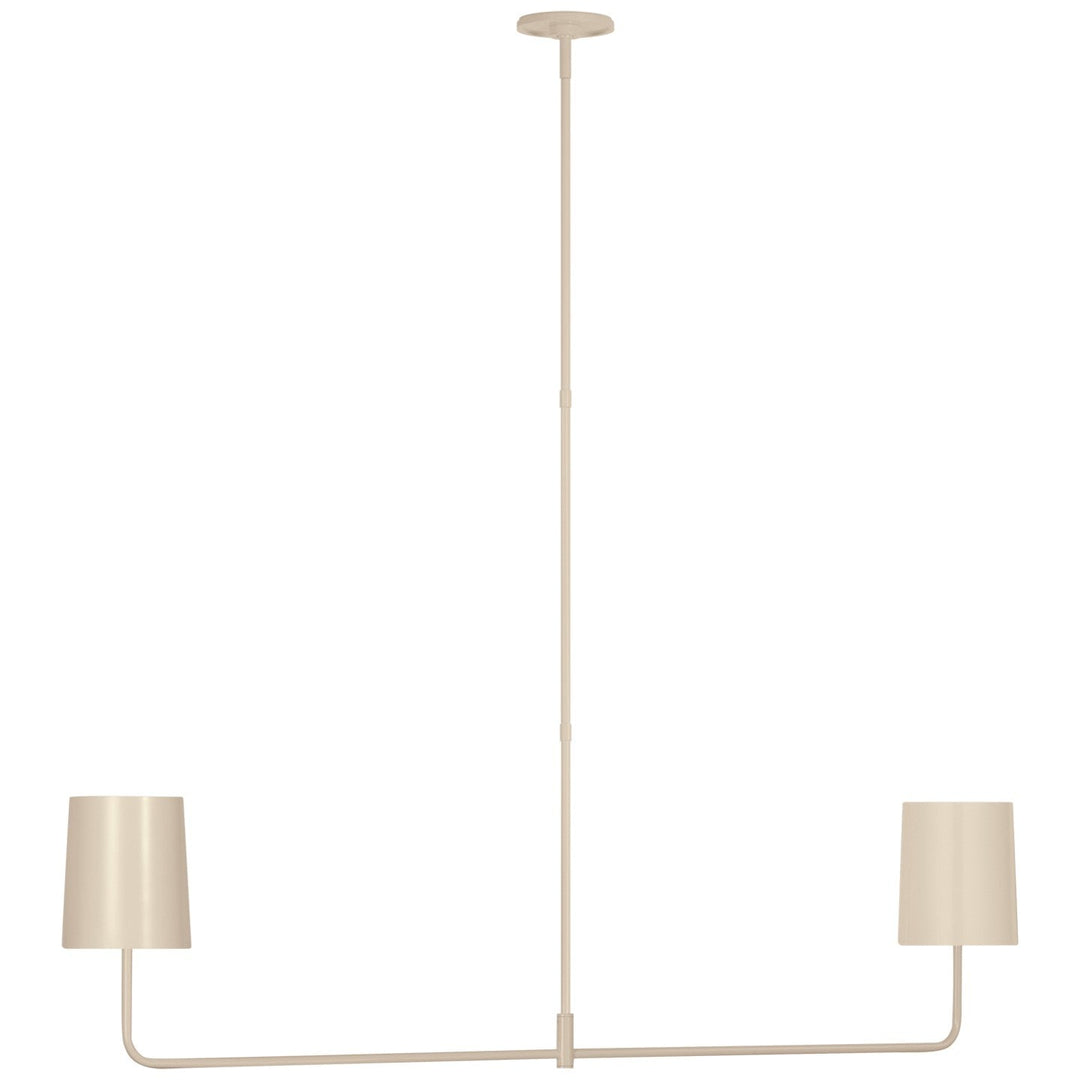 Visual Comfort Signature Go Lightly Linear Chandelier in China White / China White