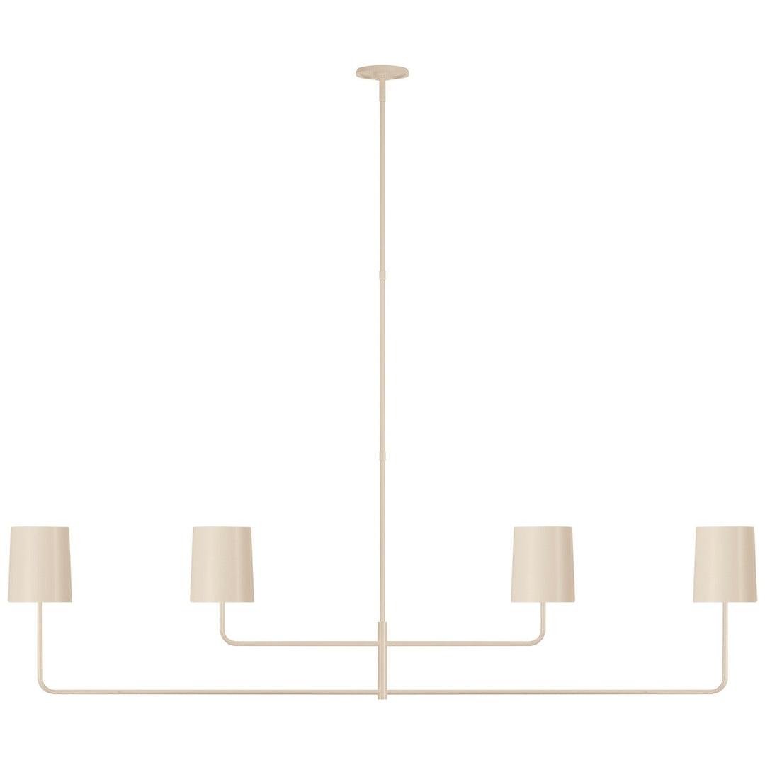 Visual Comfort Signature Go Lightly Linear Chandelier in China White / China White (view 2)
