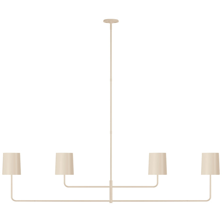 Visual Comfort Signature Go Lightly Linear Chandelier in China White / China White (view 2)