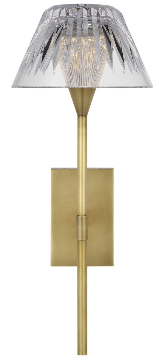 Visual Comfort Signature Blaze Wall Sconce in Natural Brass