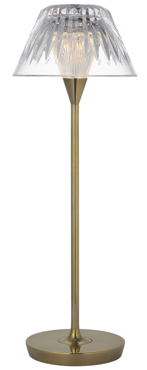 Visual Comfort Signature Blaze Rechargeable Table Lamp in Natural Brass (view 2)