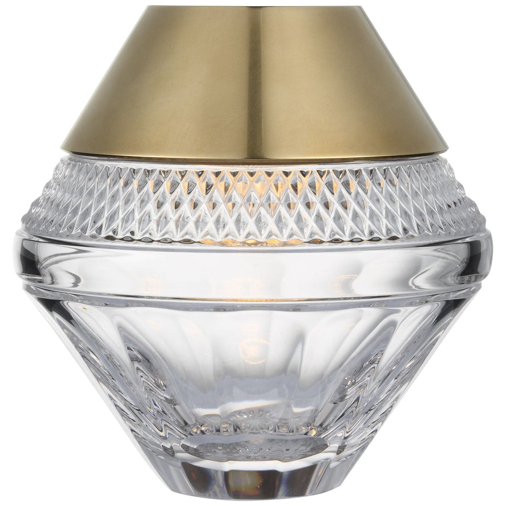 Visual Comfort Signature Copper Coast Rechargeable Accent Lamp in Natural Brass