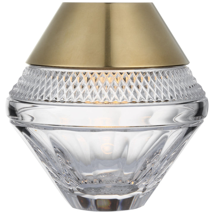Visual Comfort Signature Copper Coast Rechargeable Accent Lamp in Natural Brass