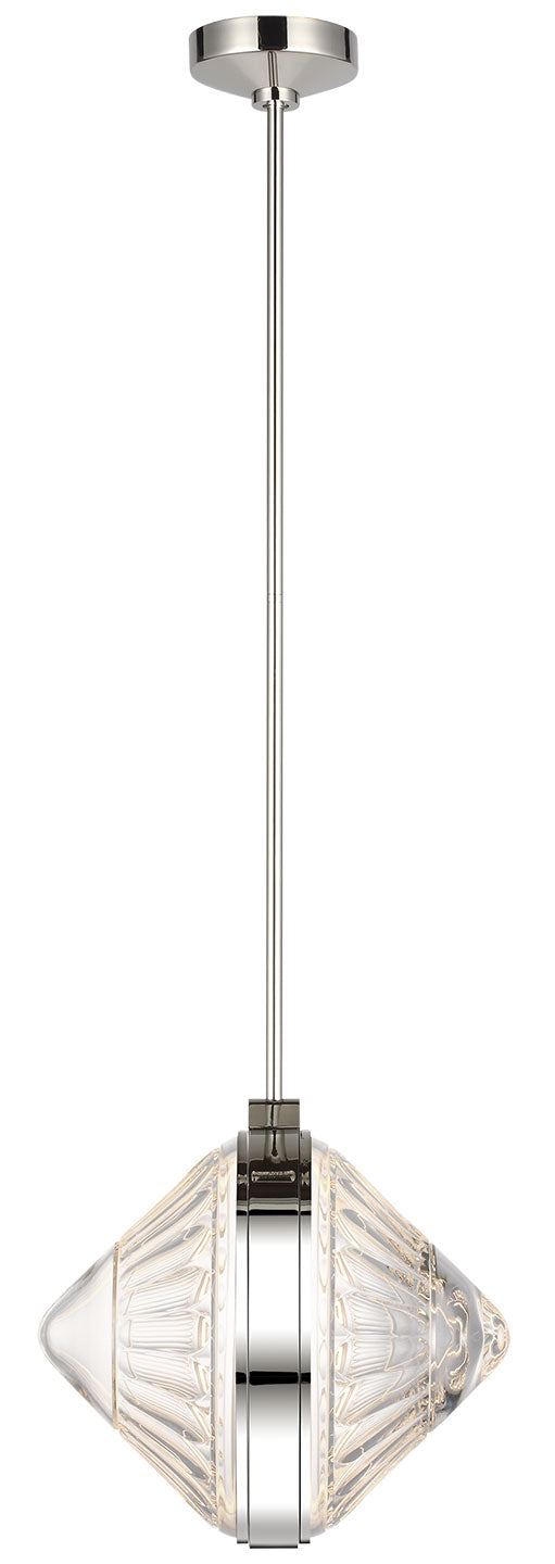 Visual Comfort Signature Copper Coast Olive Pendant in Polished Nickel