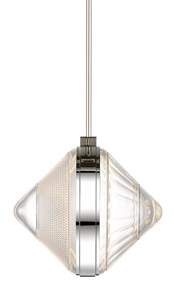 Visual Comfort Signature Copper Coast Karo / Olive Pendant in Polished Nickel