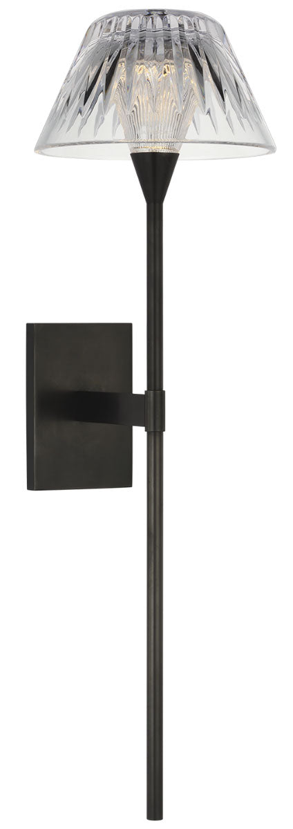 Visual Comfort Signature Blaze Tail Wall Sconce in Bronze