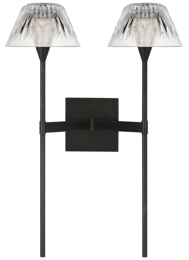 Visual Comfort Signature Blaze Tail Wall Sconce in Bronze (view 2)