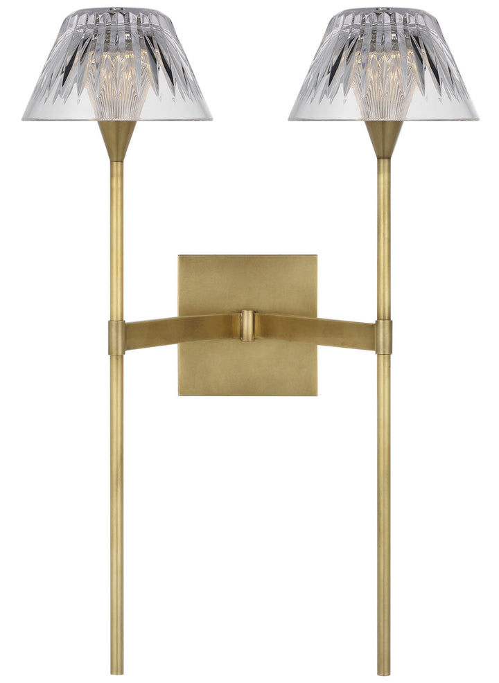 Visual Comfort Signature Blaze Tail Wall Sconce in Natural Brass (view 2)