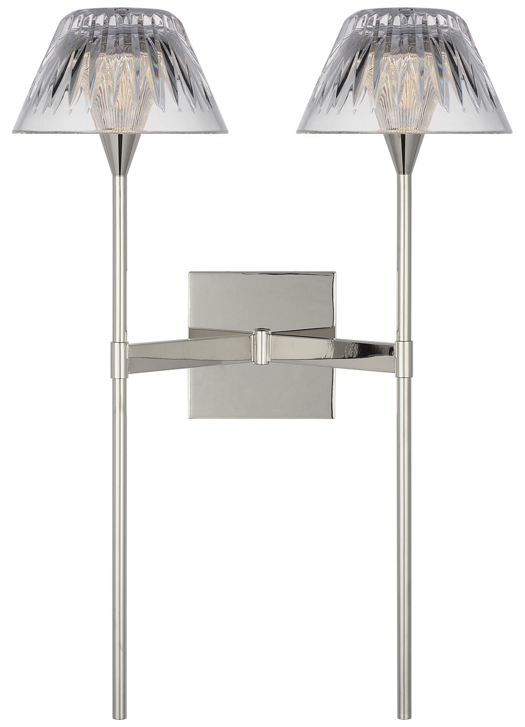 Visual Comfort Signature Blaze Tail Wall Sconce in Polished Nickel (view 2)