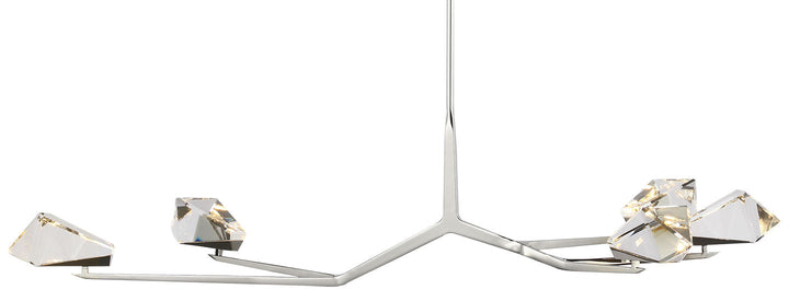 Visual Comfort Signature Carraig Chandelier in Polished Nickel