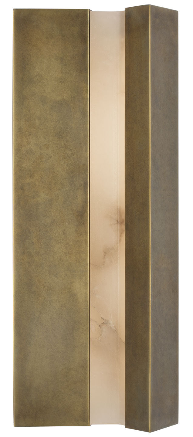Visual Comfort Signature Austera Wall Sconce in Mottled Brass