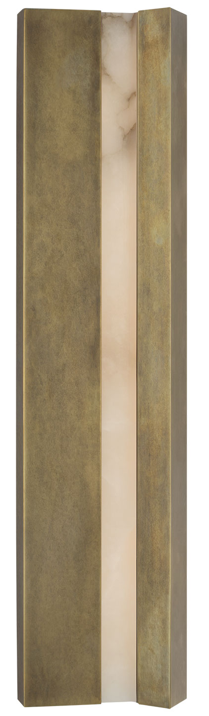 Visual Comfort Signature Austera Wall Sconce in Mottled Brass (view 2)