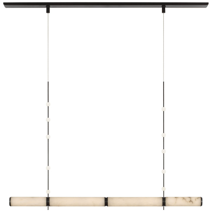 Visual Comfort Signature Marcell Linear Chandelier in Bronze