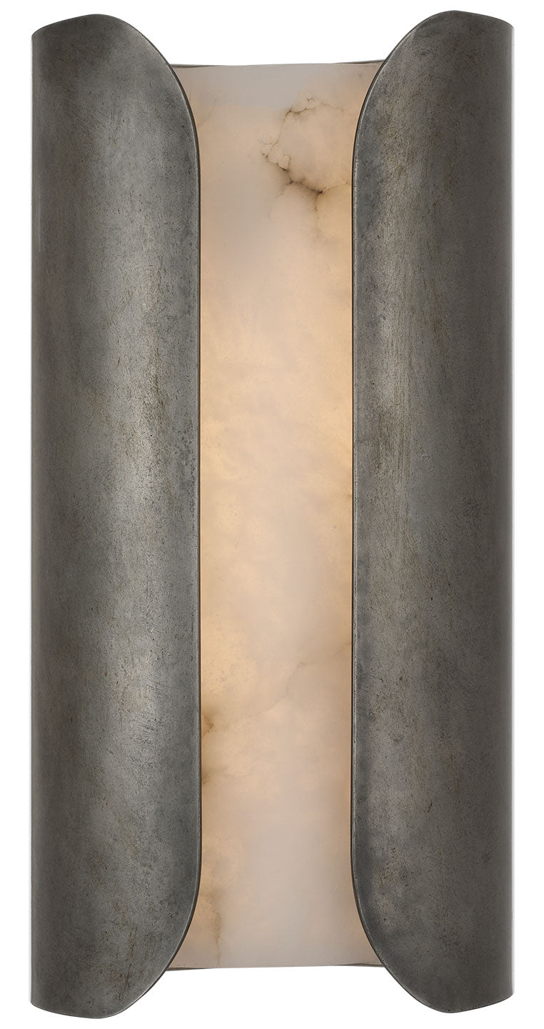 Visual Comfort Signature Armise Wall Sconce in Mottled Pewter