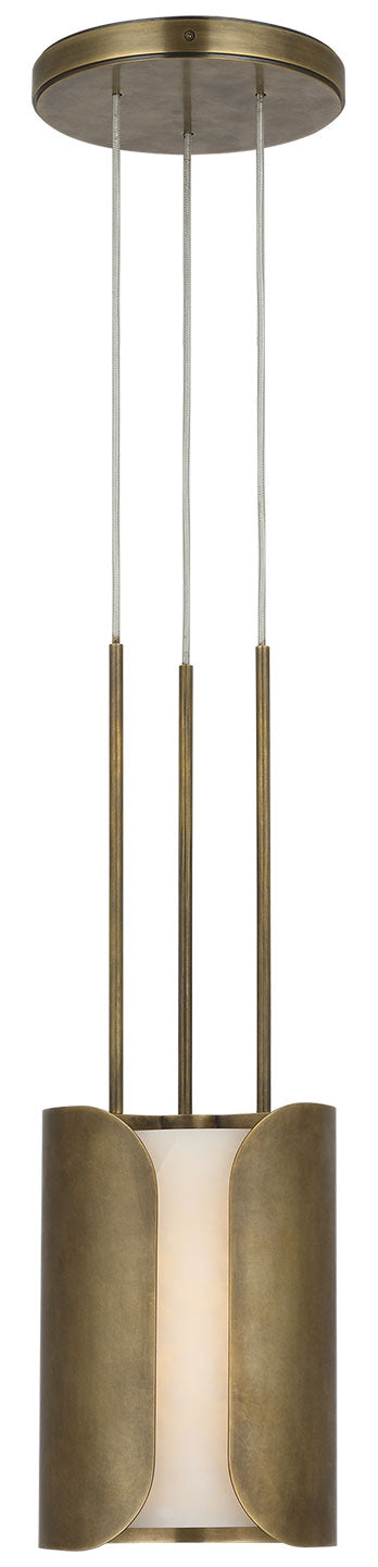 Visual Comfort Signature Armise Pendant in Mottled Brass