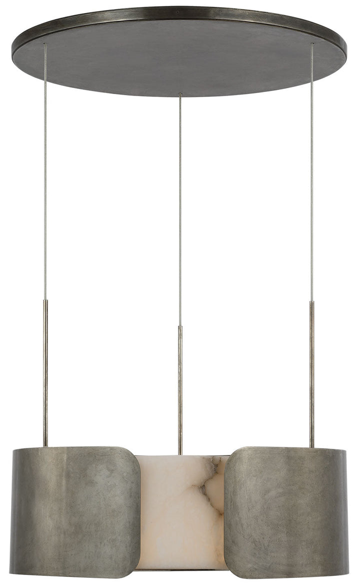 Visual Comfort Signature Armise Chandelier in Mottled Pewter