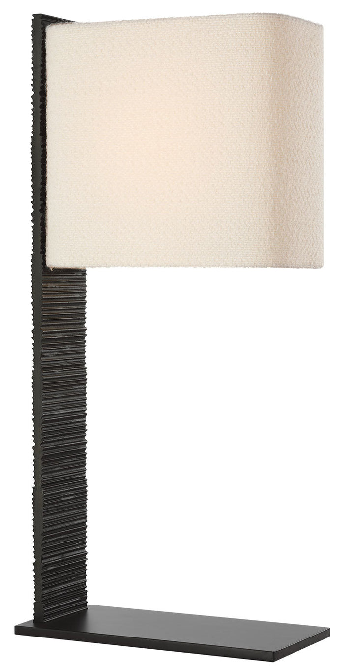 Visual Comfort Signature Fumar Table Lamp in Ridged Carbon (view 4)
