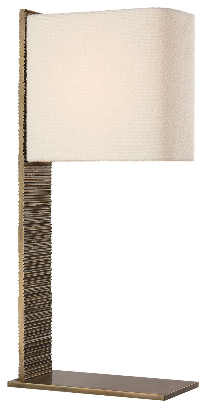 Visual Comfort Signature Fumar Table Lamp in Ridged Tombac (view 4)