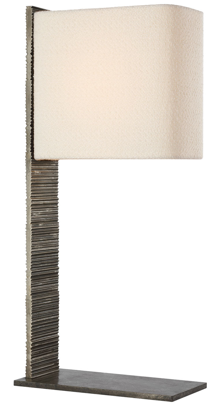 Visual Comfort Signature Fumar Table Lamp in Ridged Graphite (view 4)