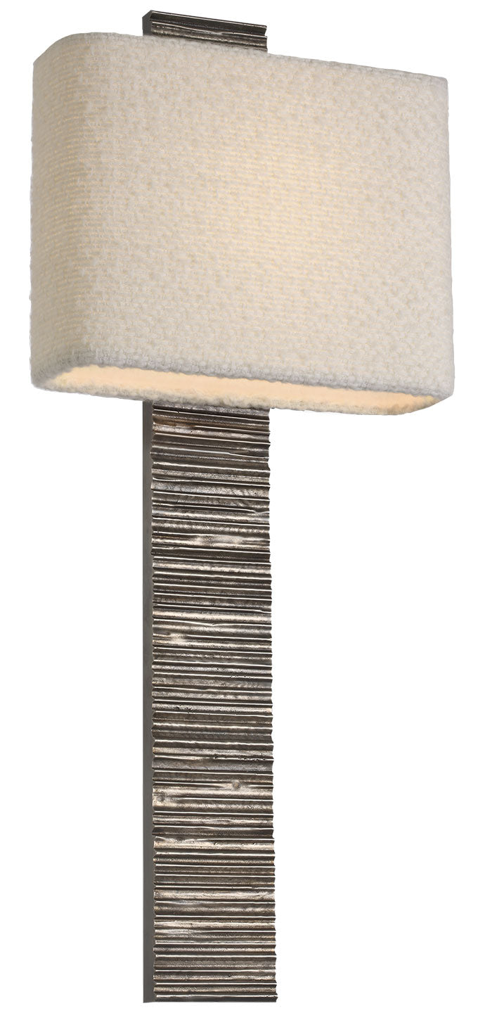 Visual Comfort Signature Fumar Wall Sconce in Ridged Graphite