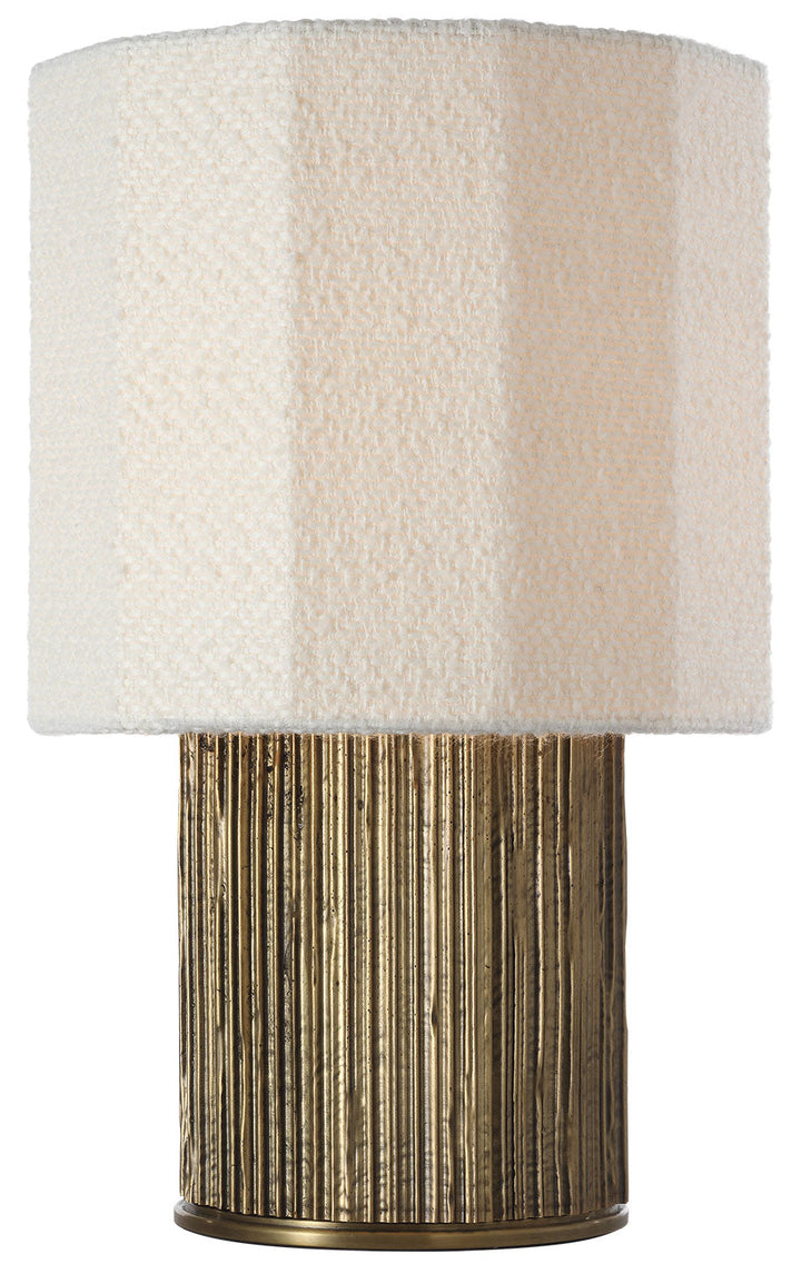 Visual Comfort Signature Fumar Table Lamp in Ridged Tombac