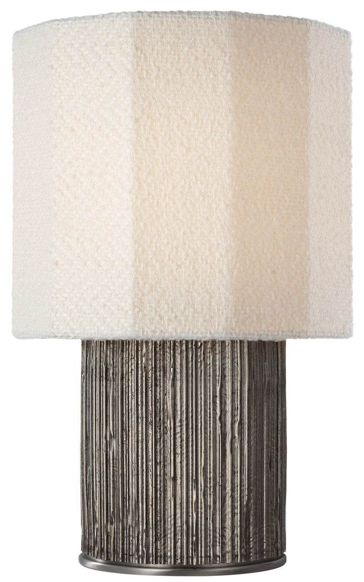 Visual Comfort Signature Fumar Table Lamp in Ridged Graphite
