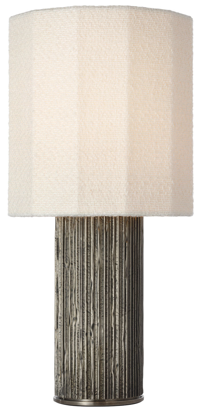 Visual Comfort Signature Fumar Table Lamp in Ridged Graphite (view 2)