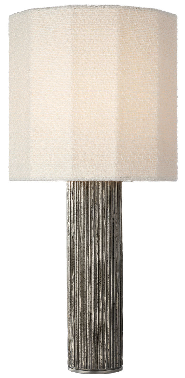 Visual Comfort Signature Fumar Table Lamp in Ridged Graphite (view 3)