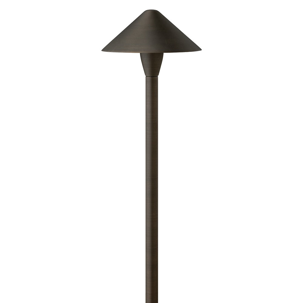 Hinkley Hardy Island 12V Path Light in Brass Satin Black