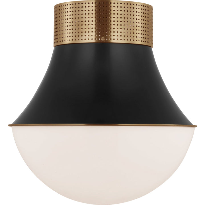 Visual Comfort Signature Precision Bulb Ceiling Flush Light in Antique Burnished Brass / Bronze (view 2)