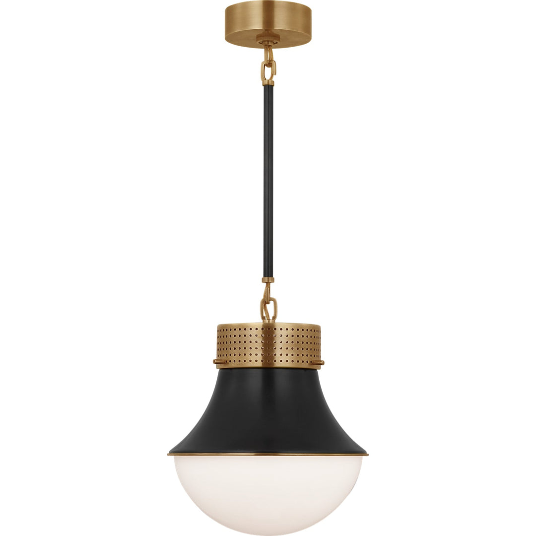 Visual Comfort Signature Precision Pendant in Antique Burnished Brass / Bronze
