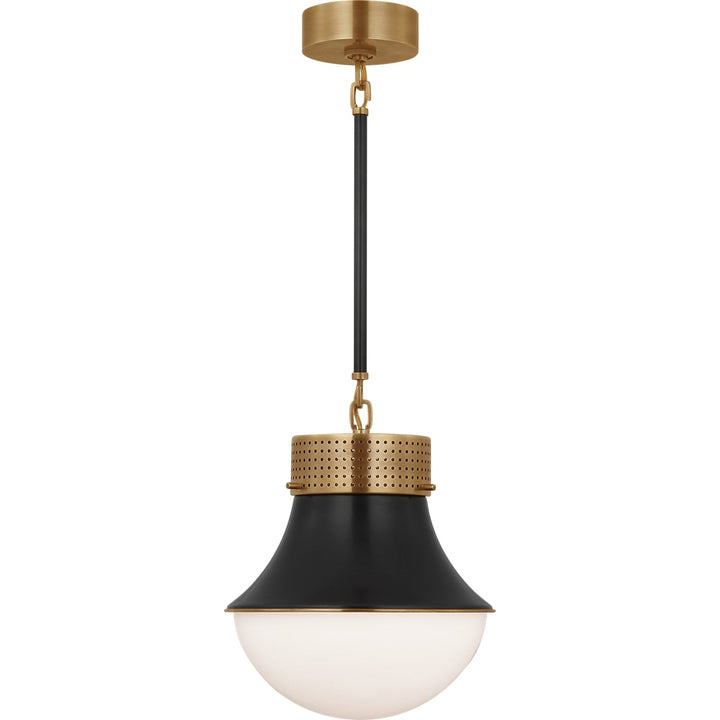 Visual Comfort Signature Precision Pendant in Antique Burnished Brass / Bronze