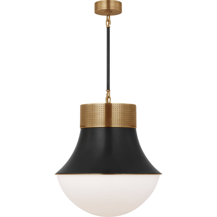 Visual Comfort Signature Precision LED Pendant in Antique Burnished Brass / Bronze