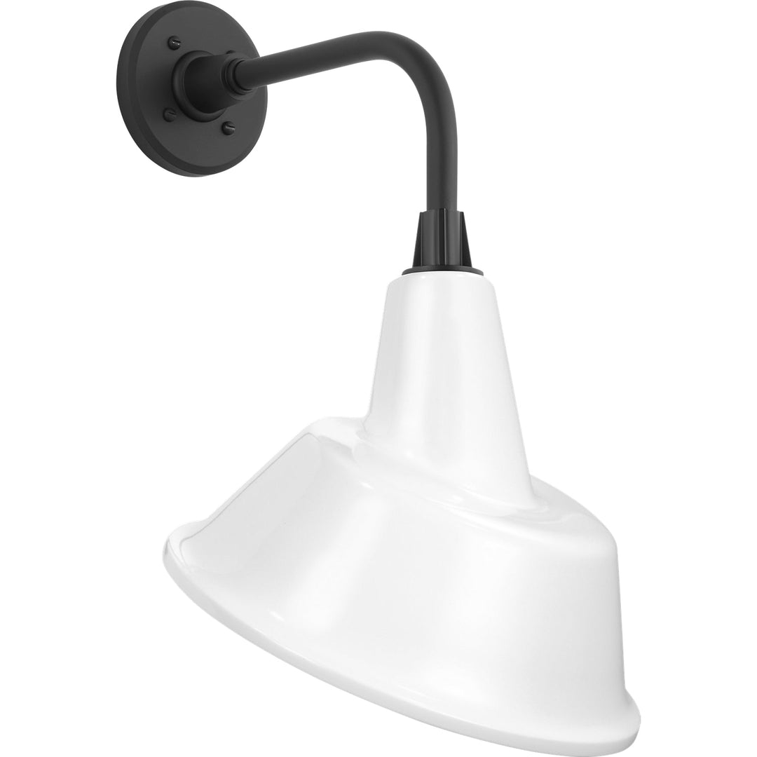 Visual Comfort Signature Academy Outdoor Rex Barn Tilt Bowers Shade Wall Light in Matte Black (view 4)