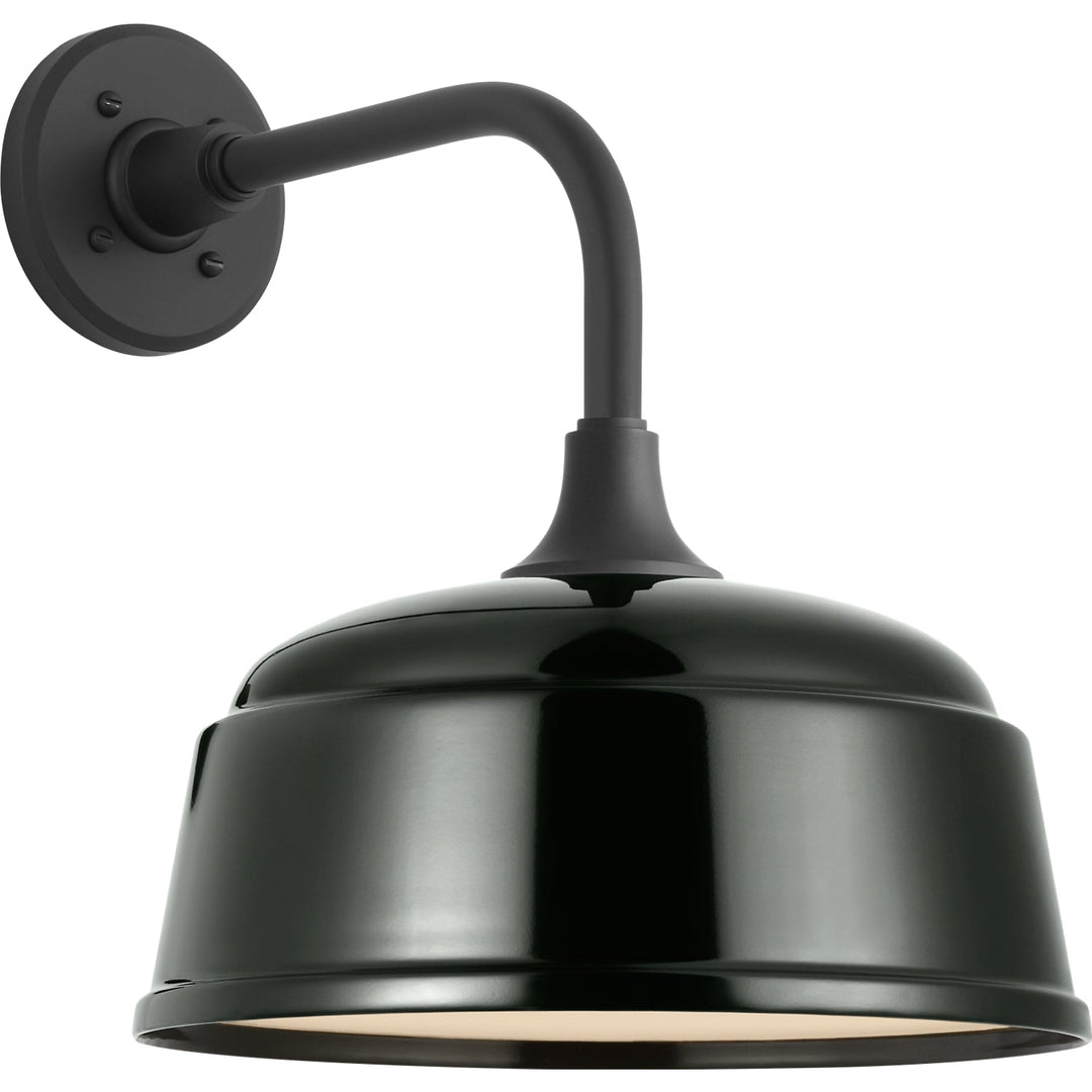 Visual Comfort Signature Academy Outdoor Rex Barn Rockhouse Shade Wall Light in Matte Black (view 2)