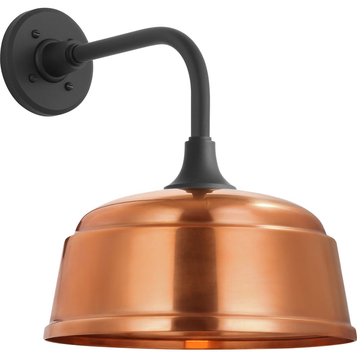 Visual Comfort Signature Academy Outdoor Rex Barn Rockhouse Shade Wall Light in Matte Black (view 3)