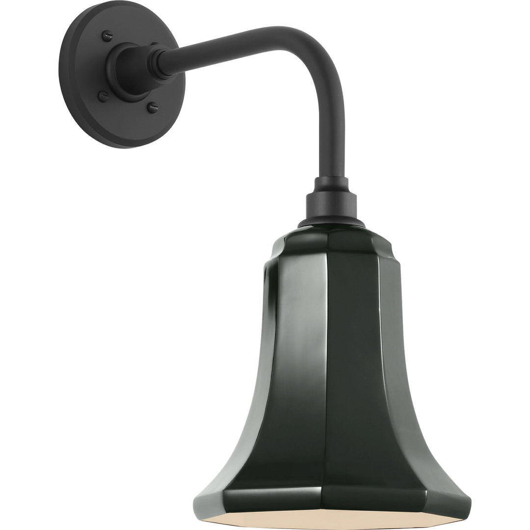 Visual Comfort Signature Academy Outdoor Rex Barn Savannah Shade Wall Light in Matte Black (view 2)