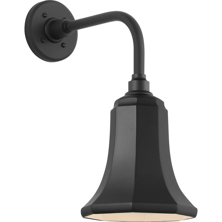 Visual Comfort Signature Academy Outdoor Rex Barn Savannah Shade Wall Light in Matte Black