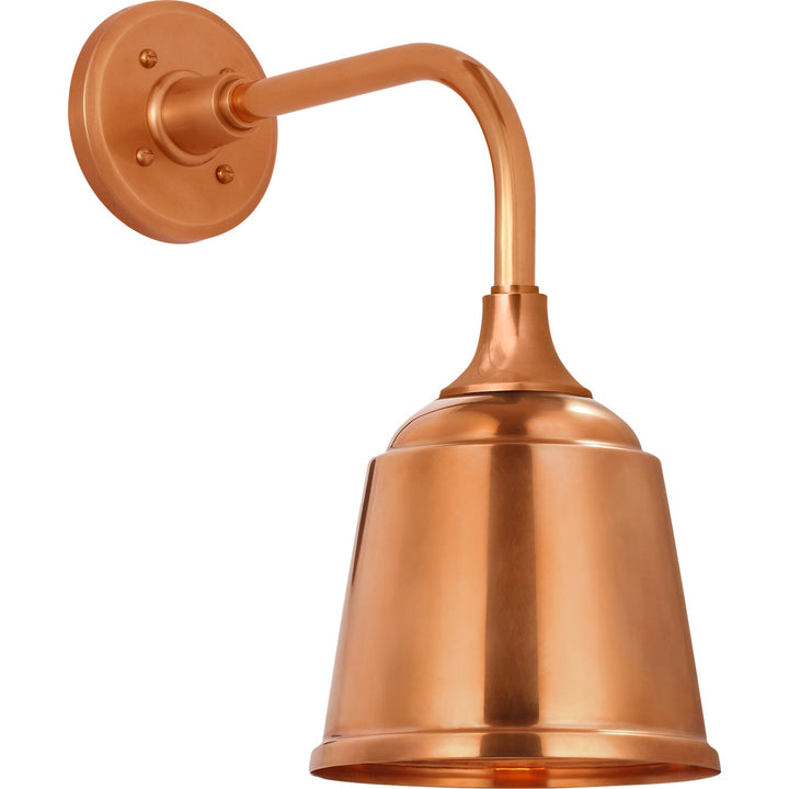 Visual Comfort Signature Academy Outdoor Rex Barn Sm Rockhouse Wall Light in Soft Copper