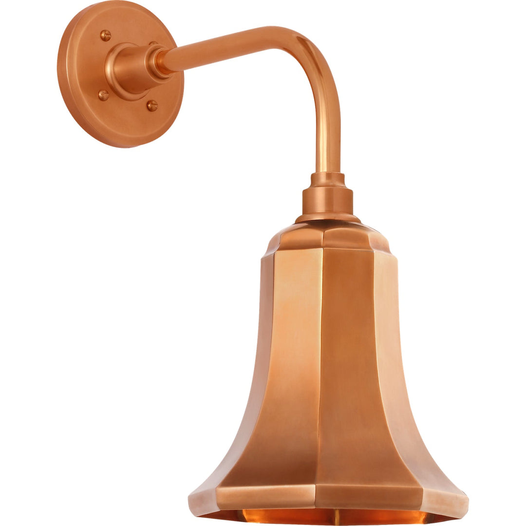 Visual Comfort Signature Academy Outdoor Rex Barn Savannah Shade Wall Light in Soft Copper