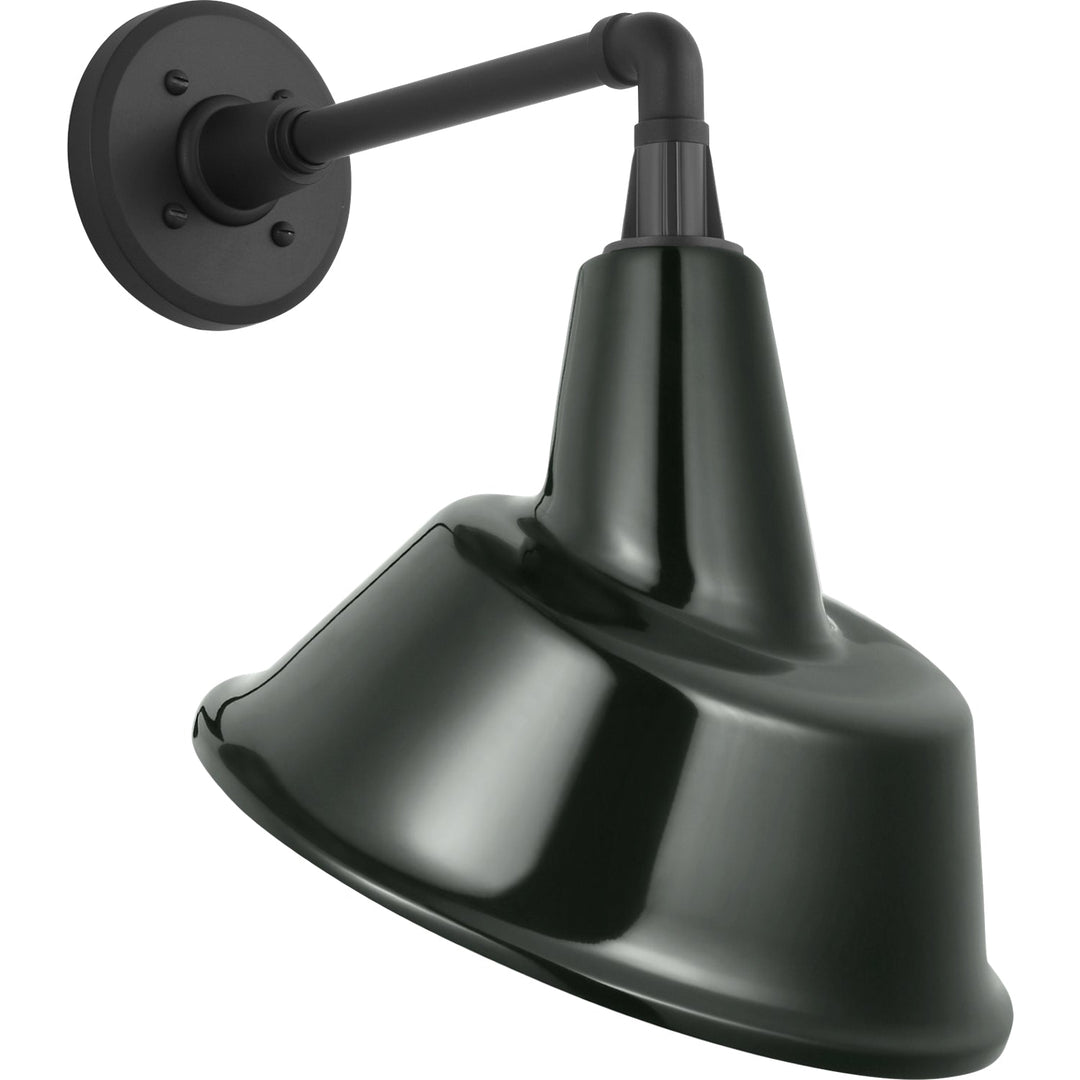 Visual Comfort Signature Academy Outdoor Mack Barn Tilt Bowers Shade Wall Light in Matte Black (view 2)