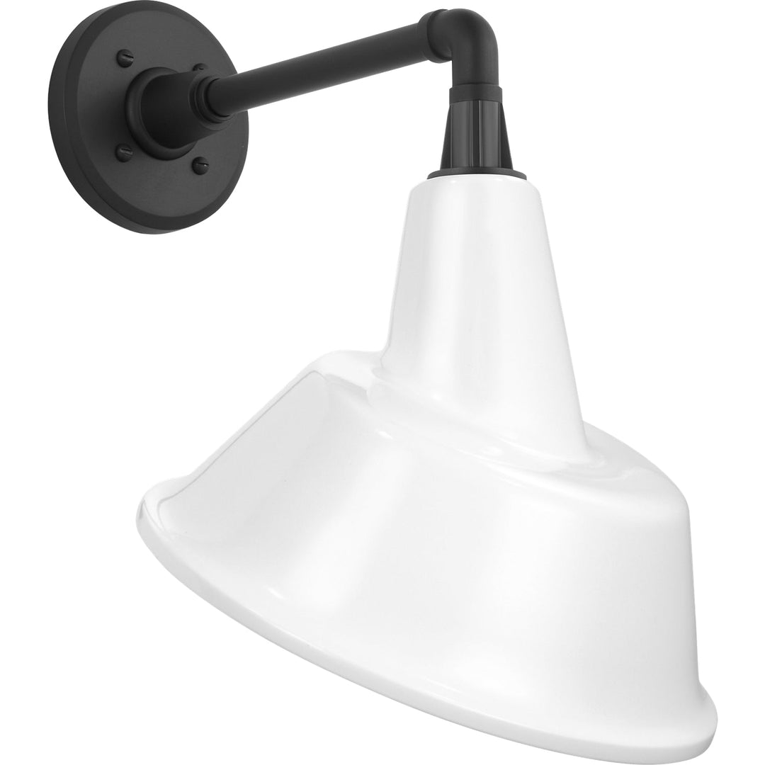 Visual Comfort Signature Academy Outdoor Mack Barn Tilt Bowers Shade Wall Light in Matte Black (view 4)