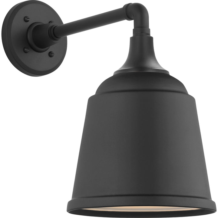 Visual Comfort Signature Academy Outdoor Mack Barn Sm Rockhouse Wall Light in Matte Black