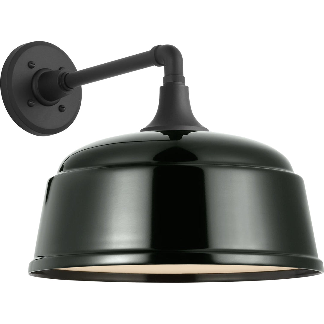 Visual Comfort Signature Academy Outdoor Mack Barn Rockhouse Shade Wall Light in Matte Black (view 2)