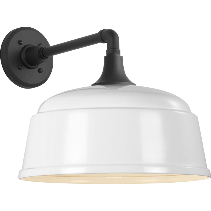 Visual Comfort Signature Academy Outdoor Mack Barn Rockhouse Shade Wall Light in Matte Black (view 4)